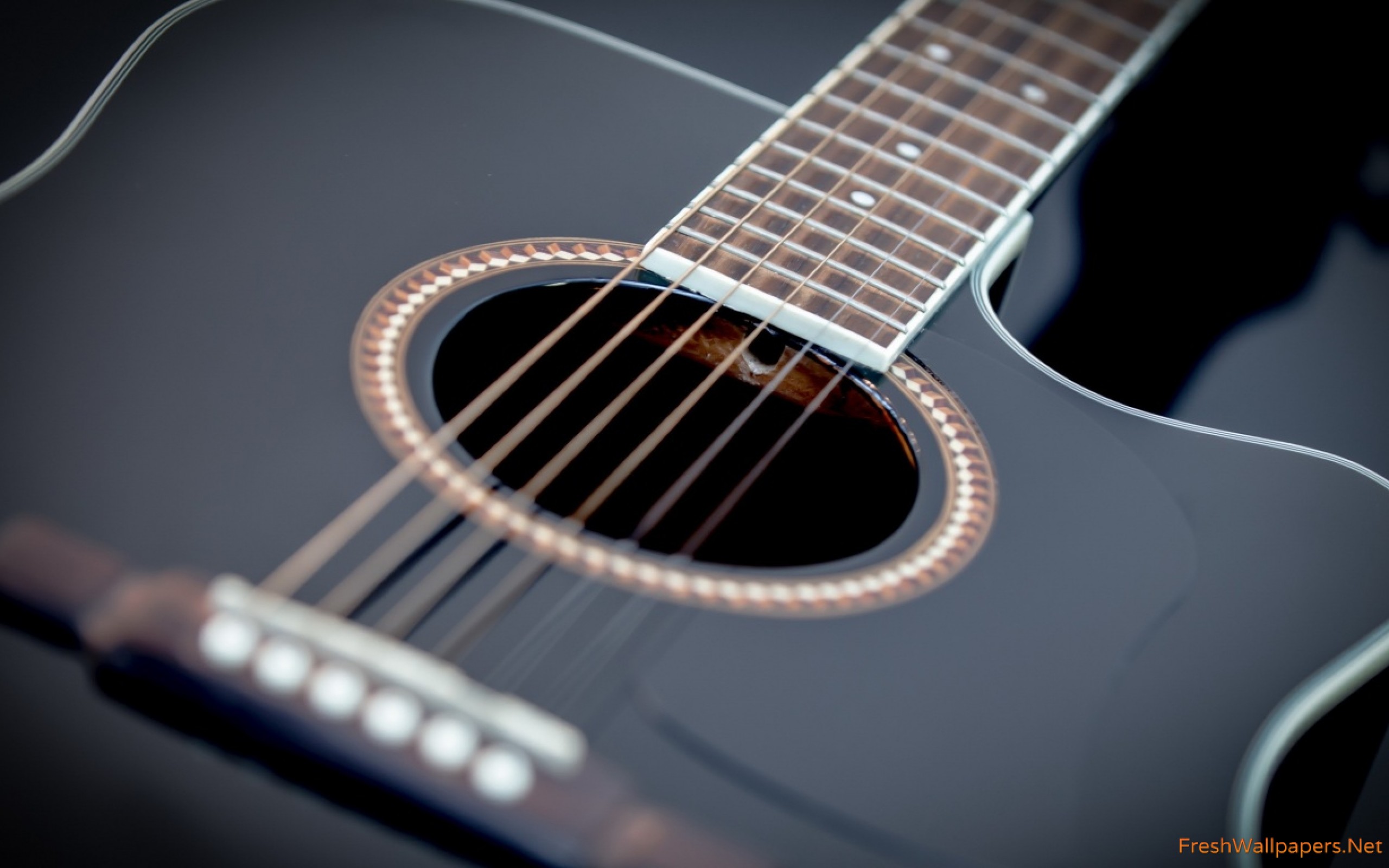 Guitar Black Wallpaper 4k - HD Wallpaper 