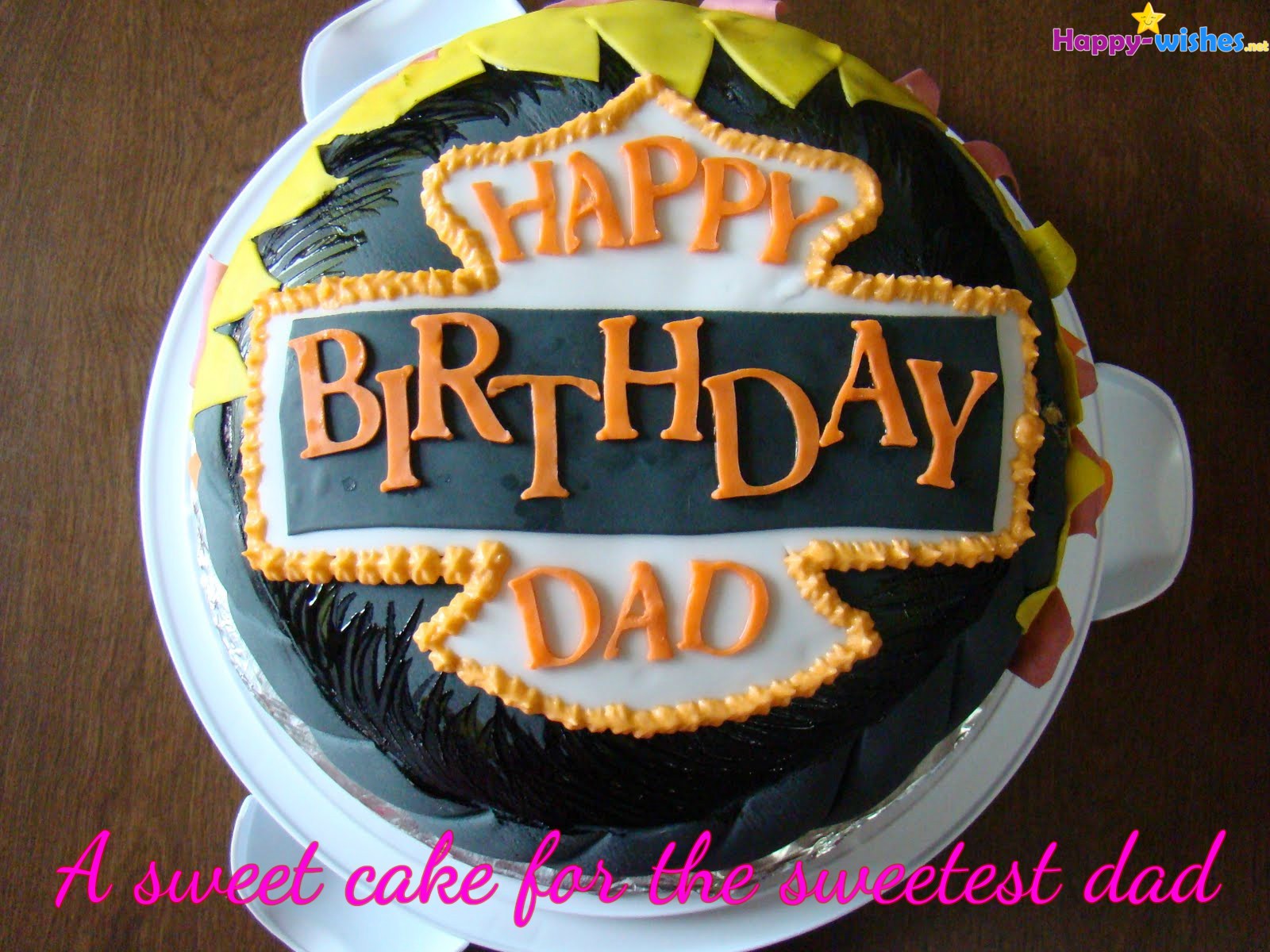 Happy Birthday Images For Dad - Happy Birthday Daddy Cake - HD Wallpaper 