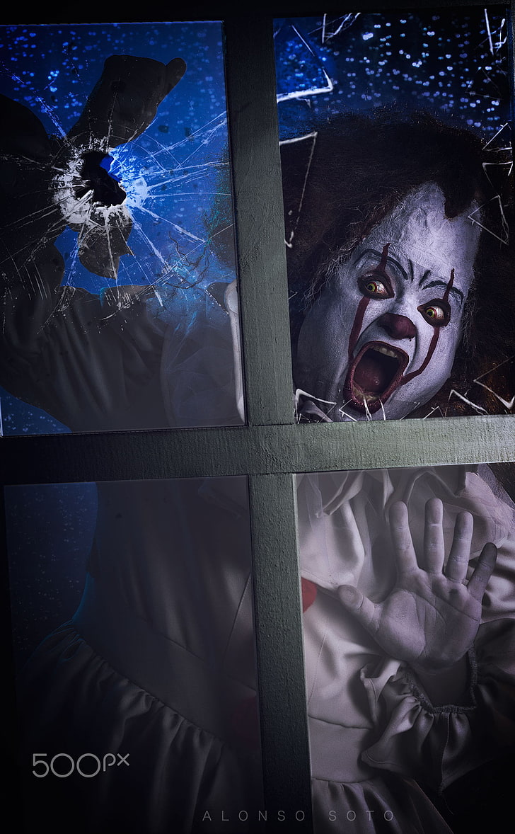Clowns, Alonso Soto, 500px, Spooky, Fear, Emotion, - Quilt - HD Wallpaper 