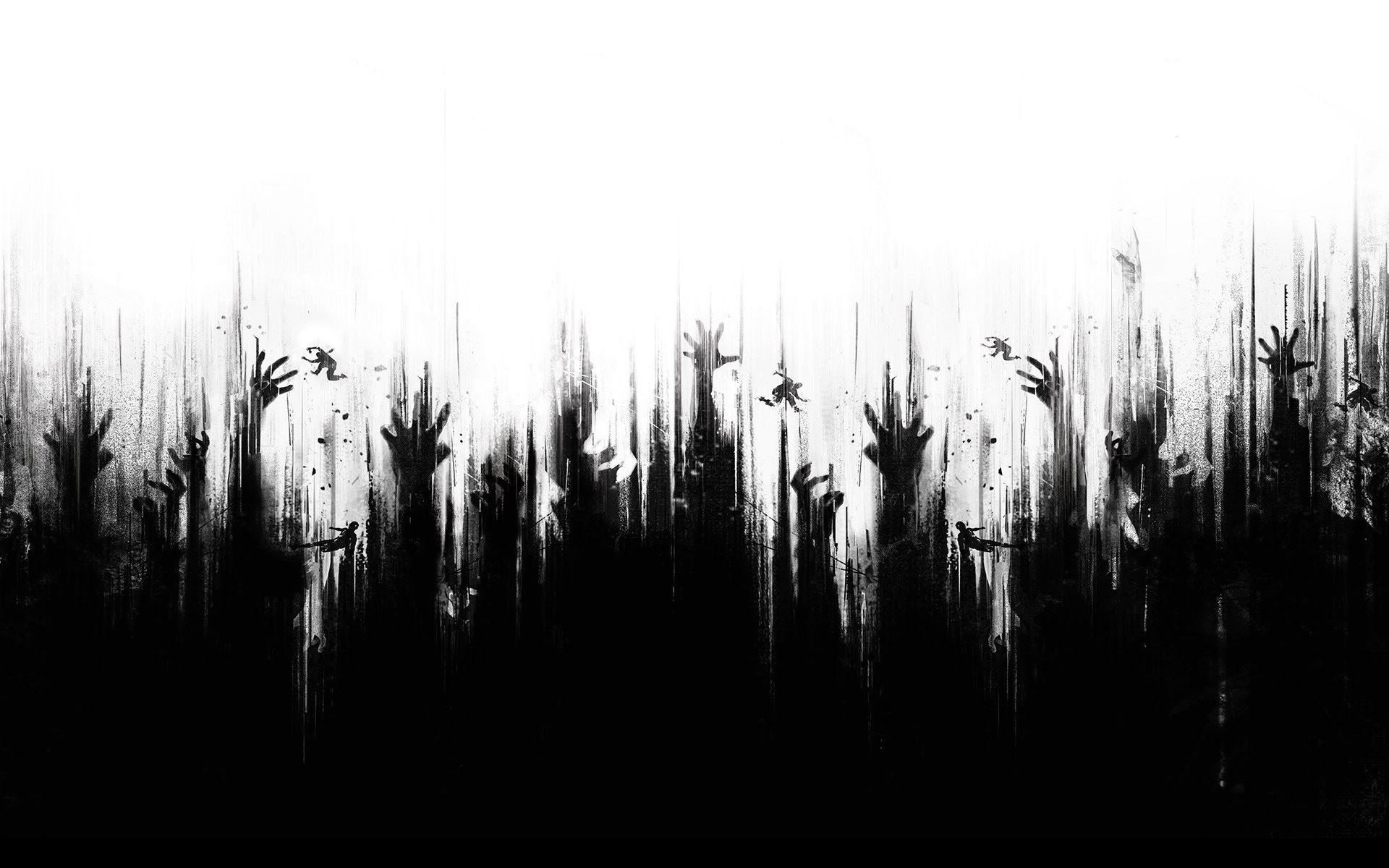 1920x1200, Mobile, Horror, Scary, Digital Images,dark, - Horror Background Black And White - HD Wallpaper 