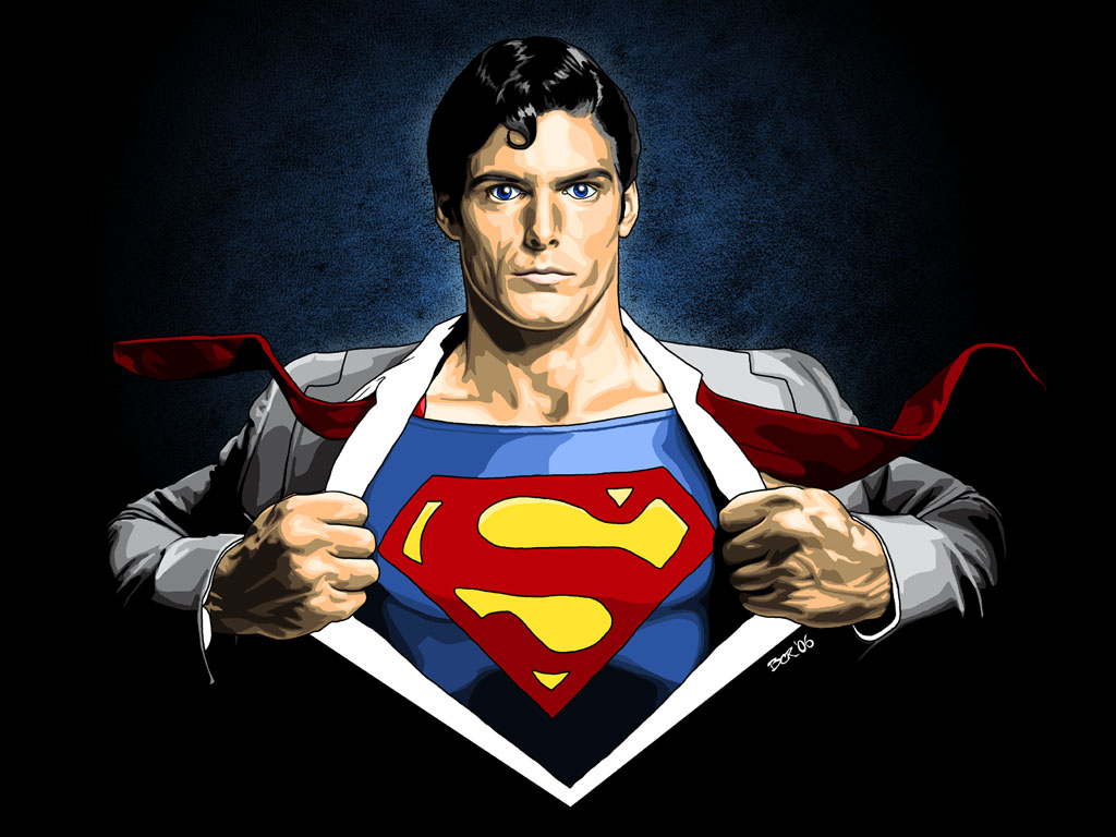 Superman - Superman Cartoon Open Shirt - HD Wallpaper 