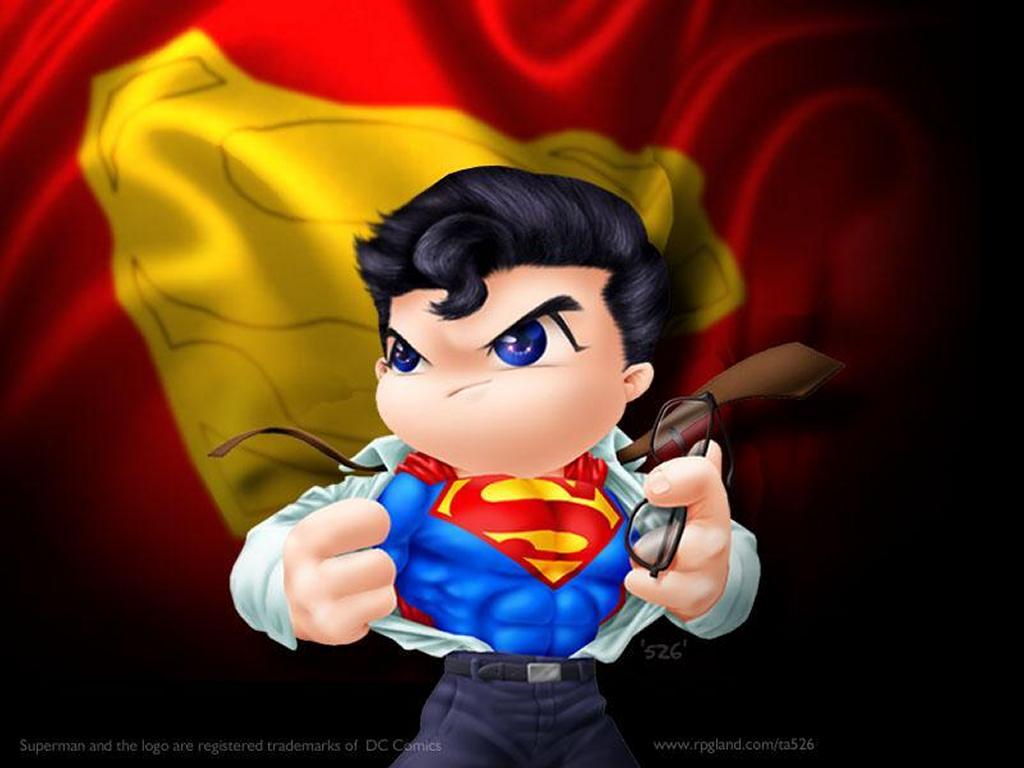 Baby Superman Wallpaper - Cartoon Little Superman - 1024x768 Wallpaper -  