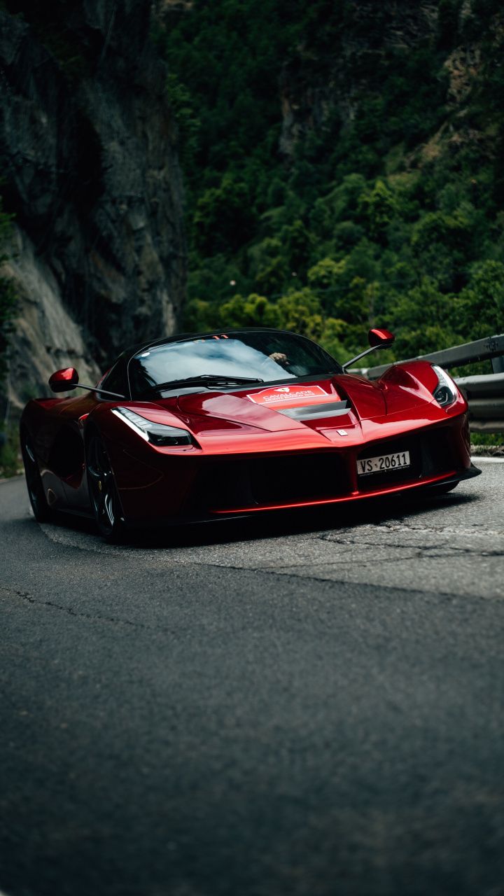 Ferrari Laferrari Aperta, Red, Sports Car, Wallpaper - Laferrari Wallpaper Iphone - HD Wallpaper 