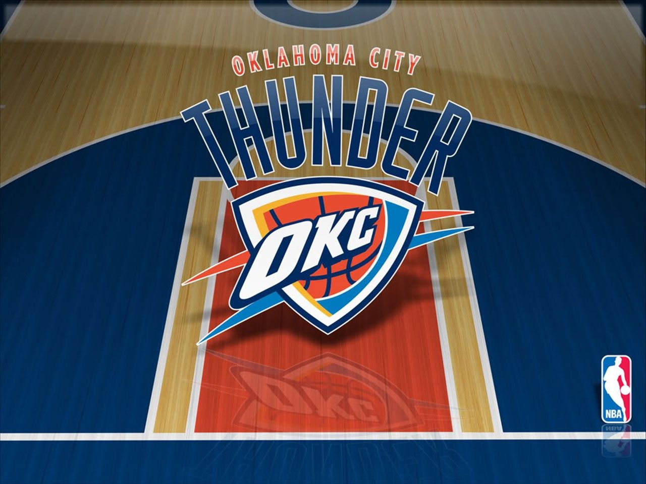 Oklahoma City Thunder Court Wallpaper Basketball Wallpapers - Okc Thunder - HD Wallpaper 