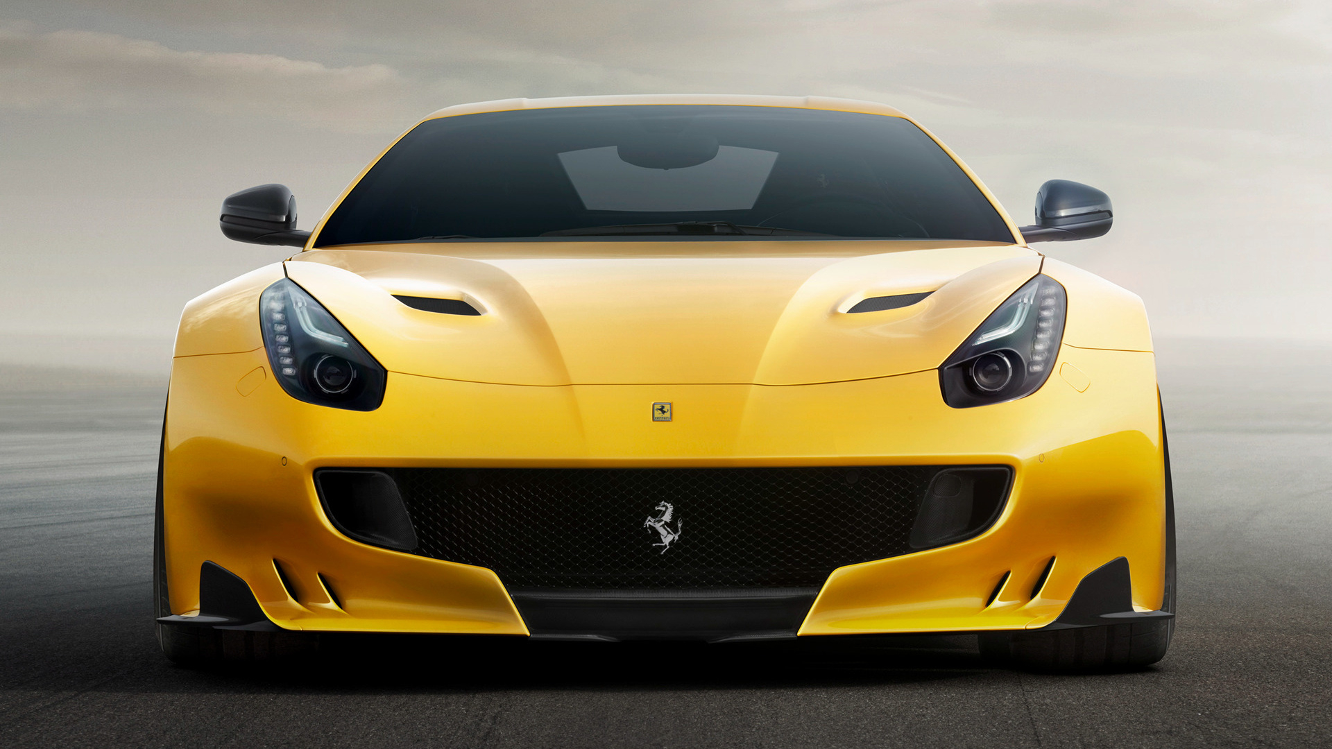 Yellow Ferrari Wallpaper Gallery - Ferrari F12 Tdf 2015 - HD Wallpaper 
