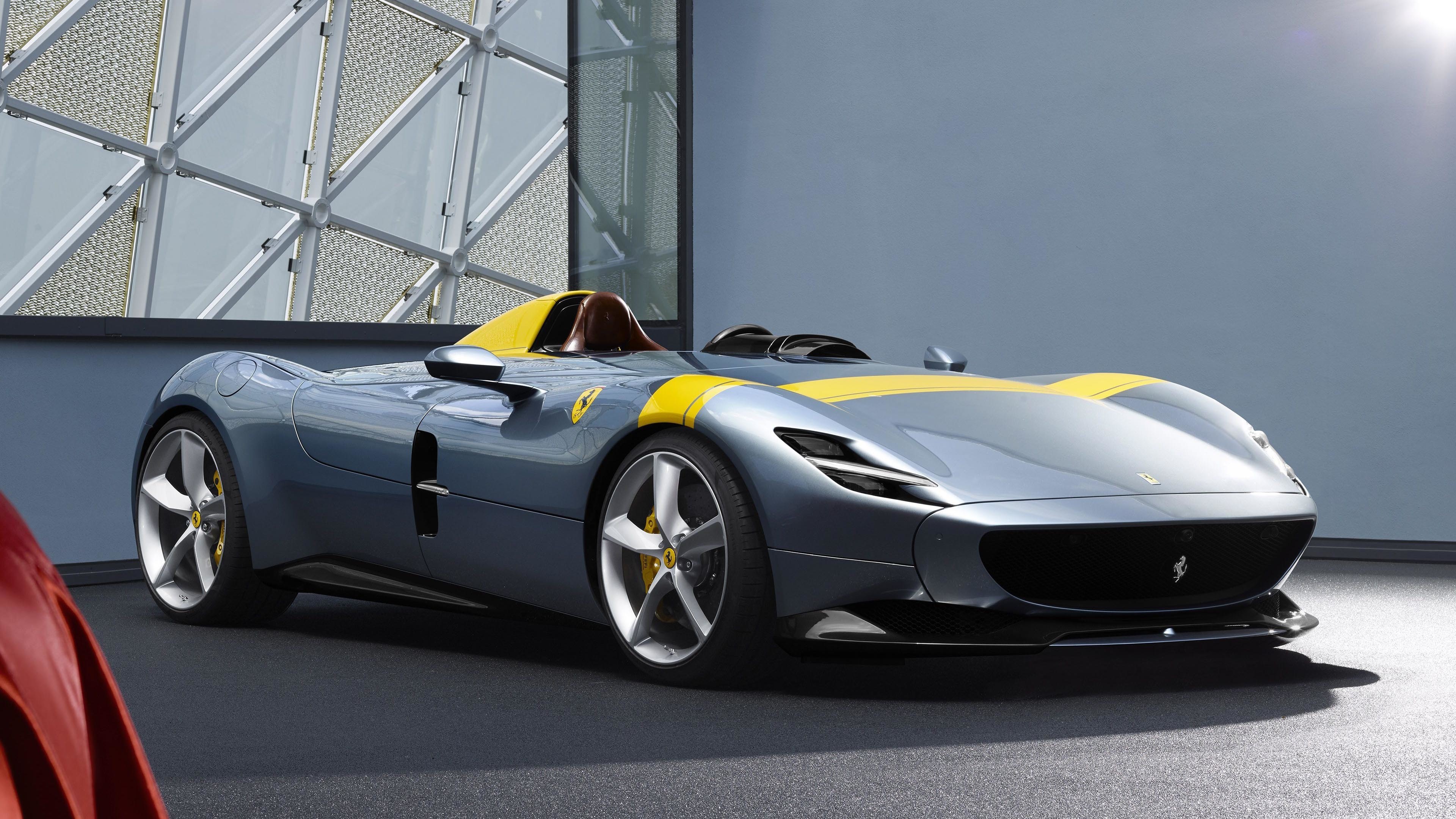 4k Wallpaper Of Ferrari Monza Sp1 Car - HD Wallpaper 