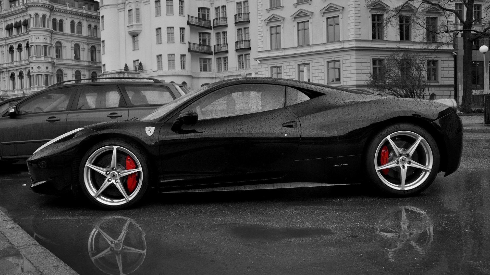 Black Ferrari Wallpapers Full Hd 
 Src Black Ferrari - Black Ferrari Wallpaper Hd For Desktop - HD Wallpaper 