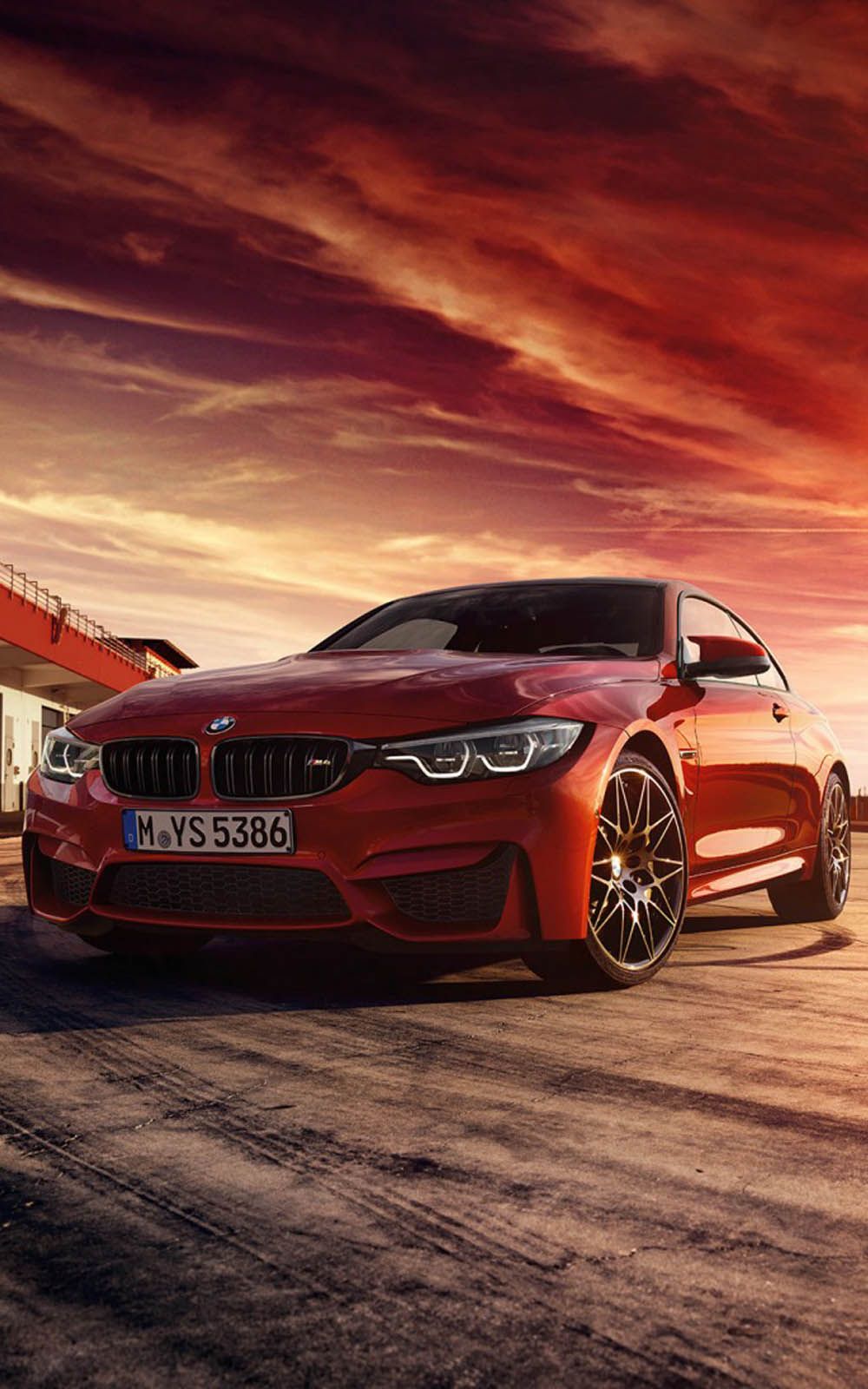 Red Bmw M4 Coupe Hd Mobile Wallpapers - Bmw M5 Red 2018 - HD Wallpaper 