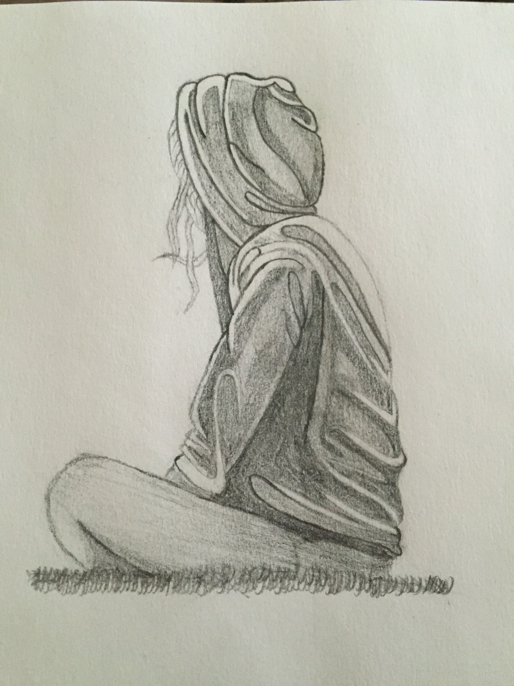 Drawing Sad Girl Sketch Sad Girl - Sad Drawings - 1000x1334 Wallpaper