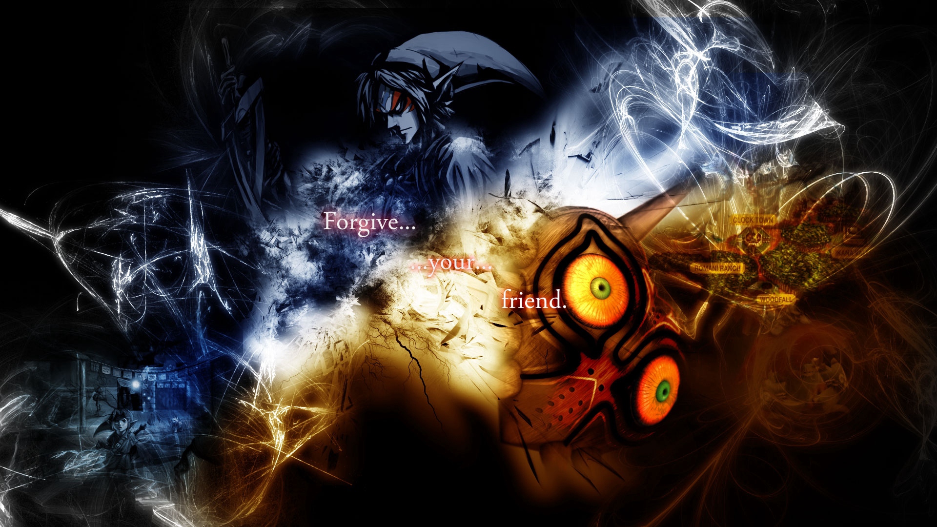 Wallpaper The Legend Of Zelda, Graphics, Quote, Eyes, - Legend Of Zelda Background - HD Wallpaper 