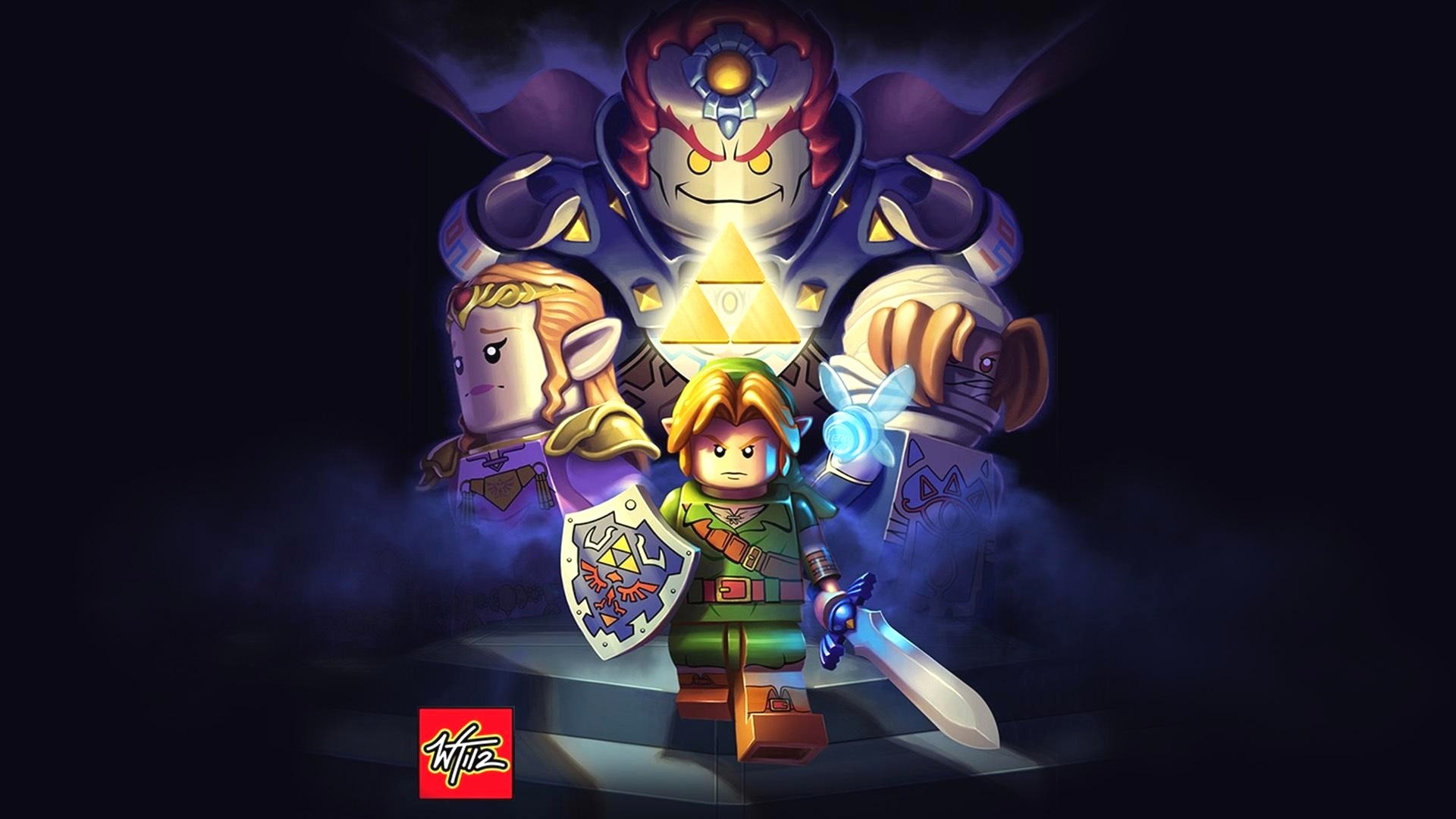 1920x1080, Iphone X Wallpaper Zelda Beautiful Legend - Hyrule Castle Botw Lego - HD Wallpaper 