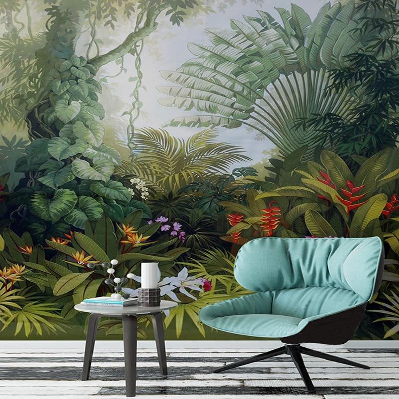 Tropical Painting On Wall - HD Wallpaper 