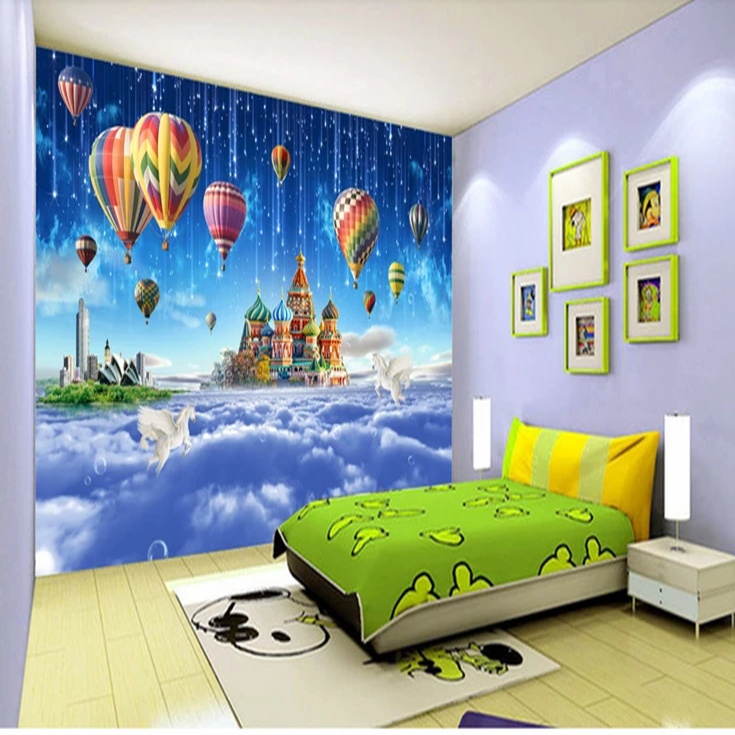 Beautiful 3d Scenery Wall Murals Wallpaper Hd Photo - Wall Painting Children's Room - HD Wallpaper 