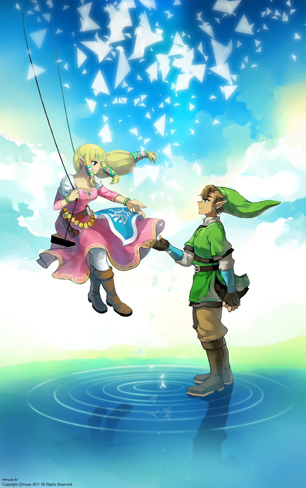 Legend Of Zelda Skyward Sword Art - HD Wallpaper 
