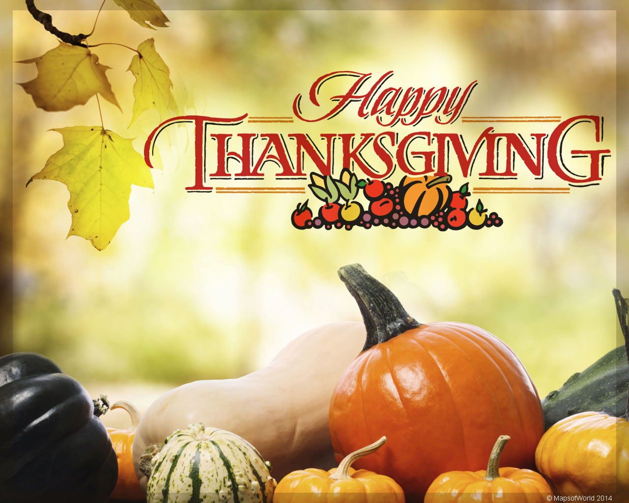 Happy Thanksgiving Message - HD Wallpaper 