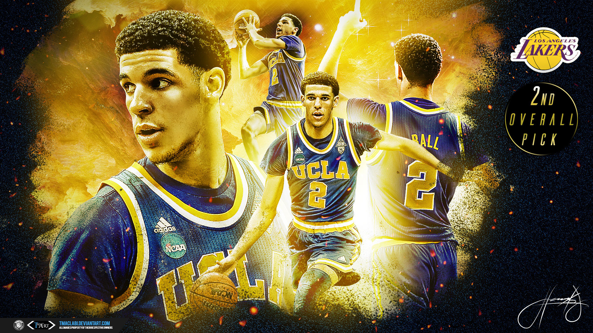 Lonzo Ball Computer Background - HD Wallpaper 