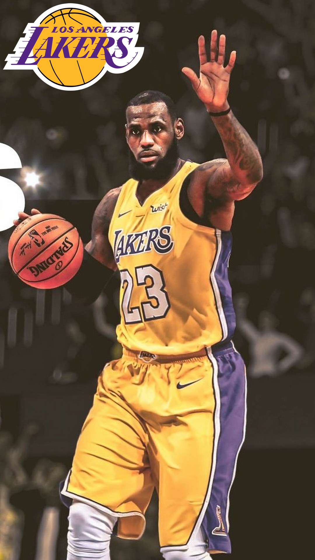 La Lakers Lebron James Hd Wallpaper For Iphone With - Lebron Lakers - HD Wallpaper 