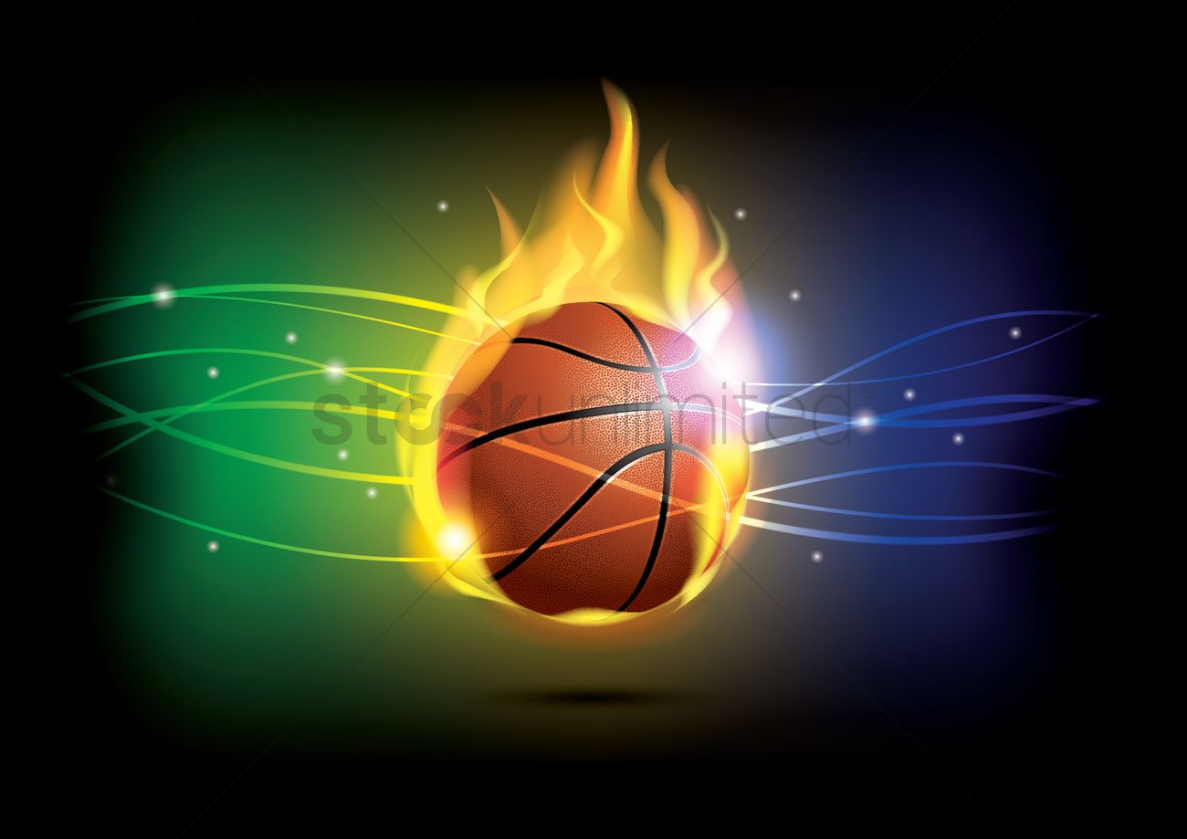 Wallpaper Basketball - Flame - HD Wallpaper 