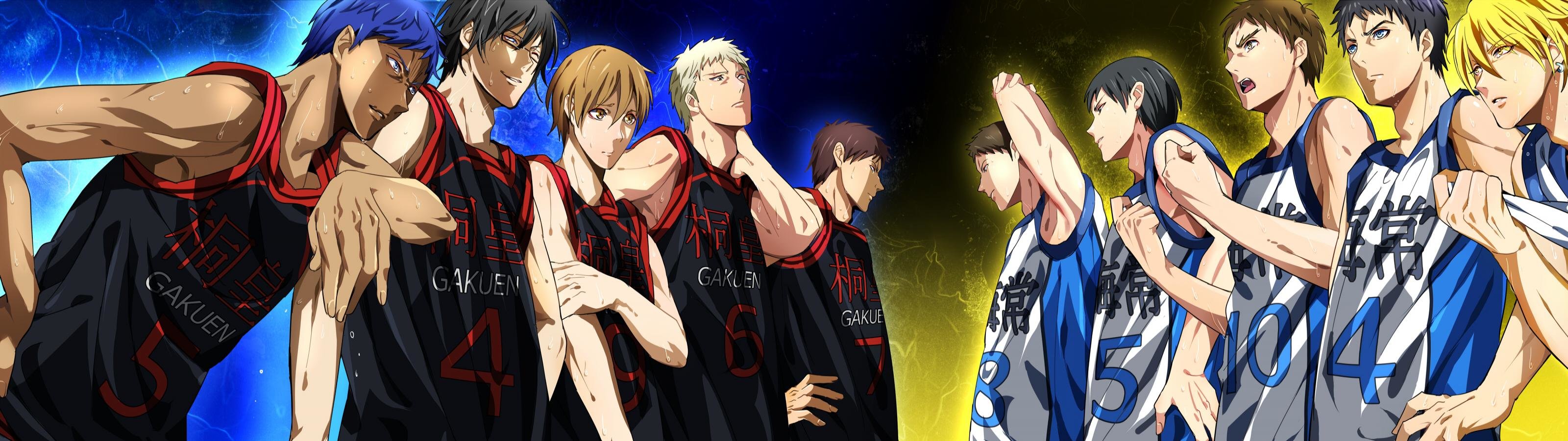 High Resolution Kuroko S Basketball Dual Monitor Wallpaper - Kuroko No Basket Kaijo Vs Touou - HD Wallpaper 