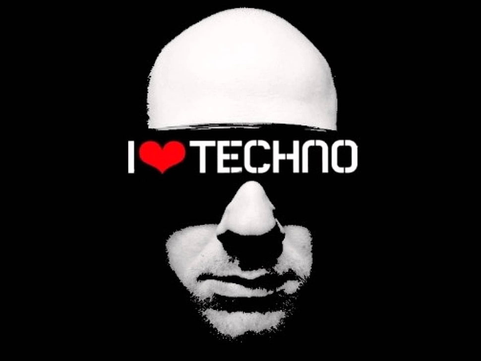 I Love Techno Logo, Techno, Typography, Music Hd Wallpaper - Techno Wallpaper 2019 - HD Wallpaper 