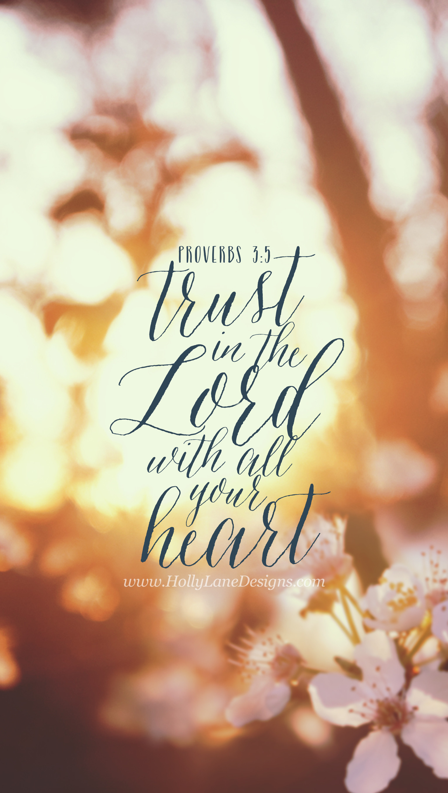 Trust In The Lord - Bible Verses Wallpaper Iphone 6 - HD Wallpaper 