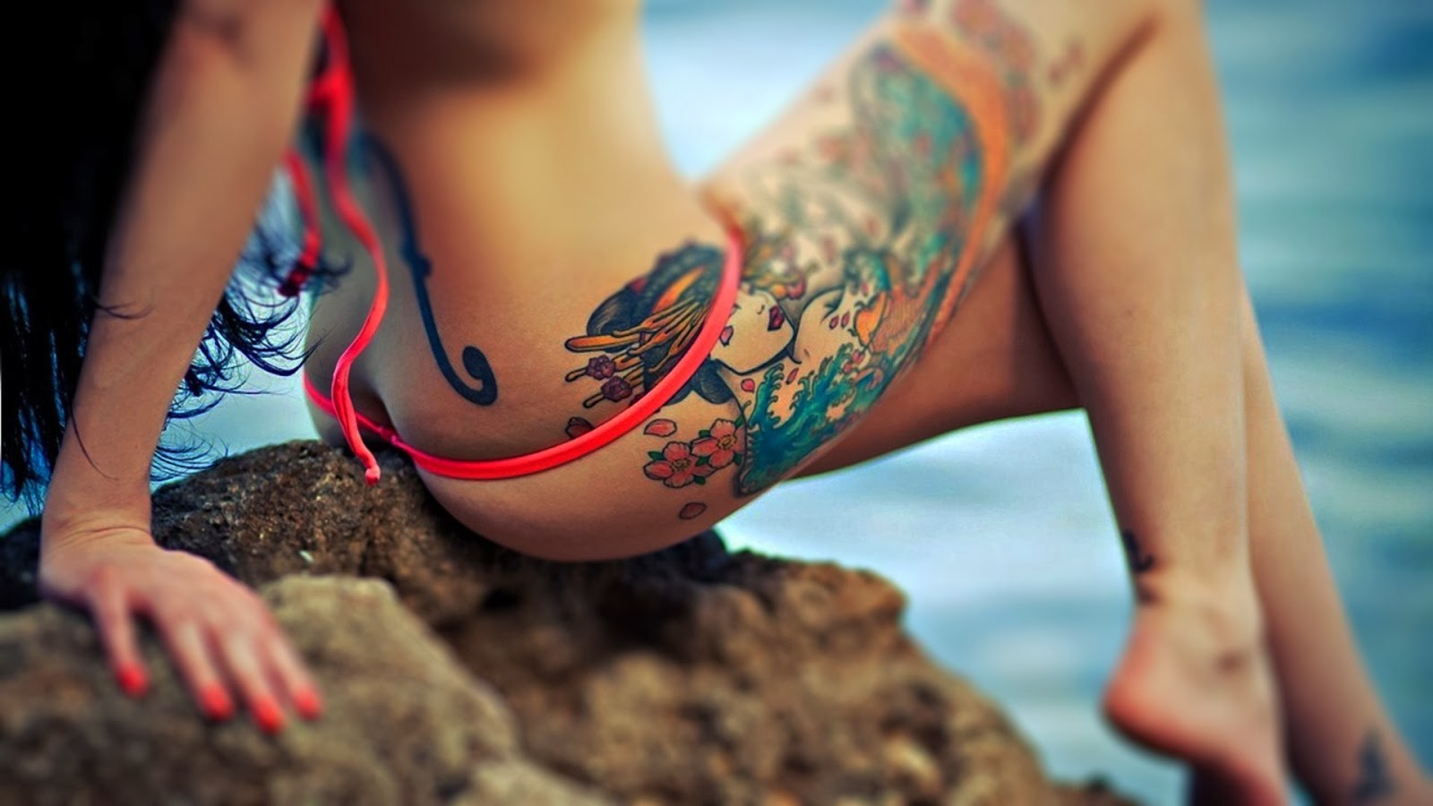 Hot Tattoo Girl Hd - HD Wallpaper 