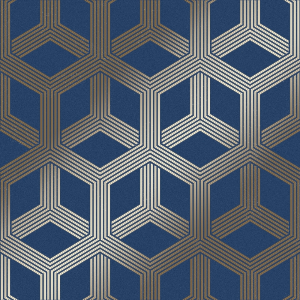 Geometric Wallpaper Grey With Rose Gold - HD Wallpaper 