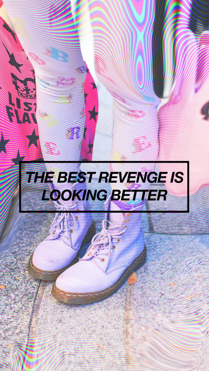 Fondos, Goth And Hologram - Best Revenge Is Looking Better - HD Wallpaper 