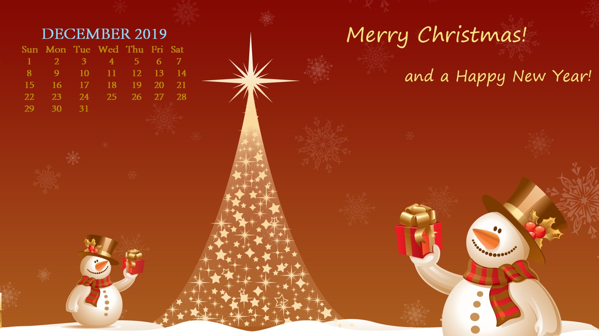 December 2019 Hd Desktop Calendar Wallpaper - December Desktop Calendar 2019 - HD Wallpaper 