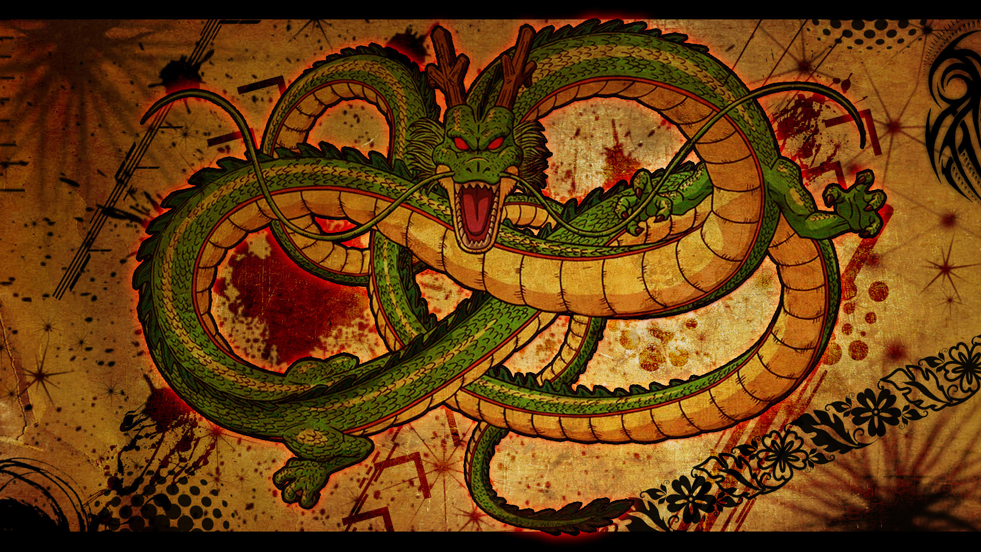 Dragon Tattoo Hd Wallpaper Photo - Dragon Ball Z Wallpaper Dragon - HD Wallpaper 