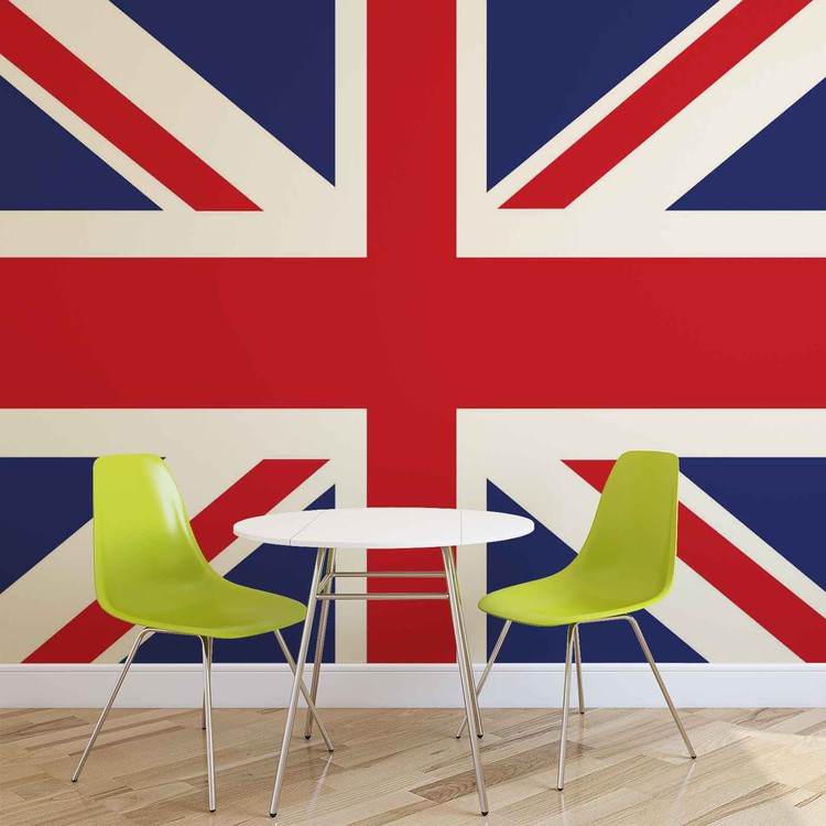 Flag Great Britain Uk Wallpaper Mural - United Kingdom Flag - HD Wallpaper 