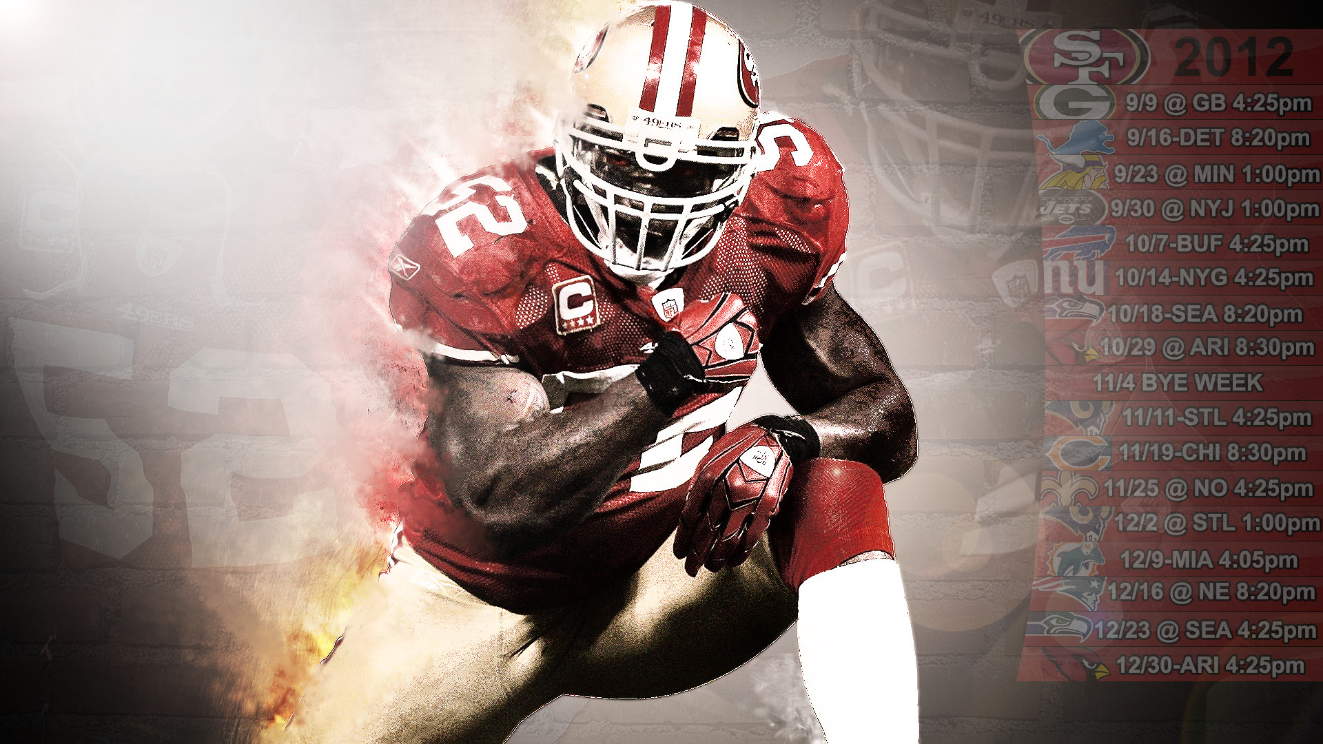 1920x1080, 49ers Hd Wallpaper8 
 Data Id 375725 
 Data - 49ers Patrick Willis - HD Wallpaper 