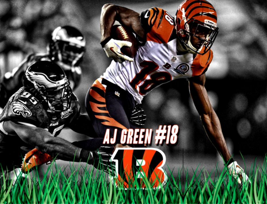 Nfl Aj Green Cincinnati Bengals Wallpaper 2018 In Football - Aj Green Wallpaper Hd - HD Wallpaper 