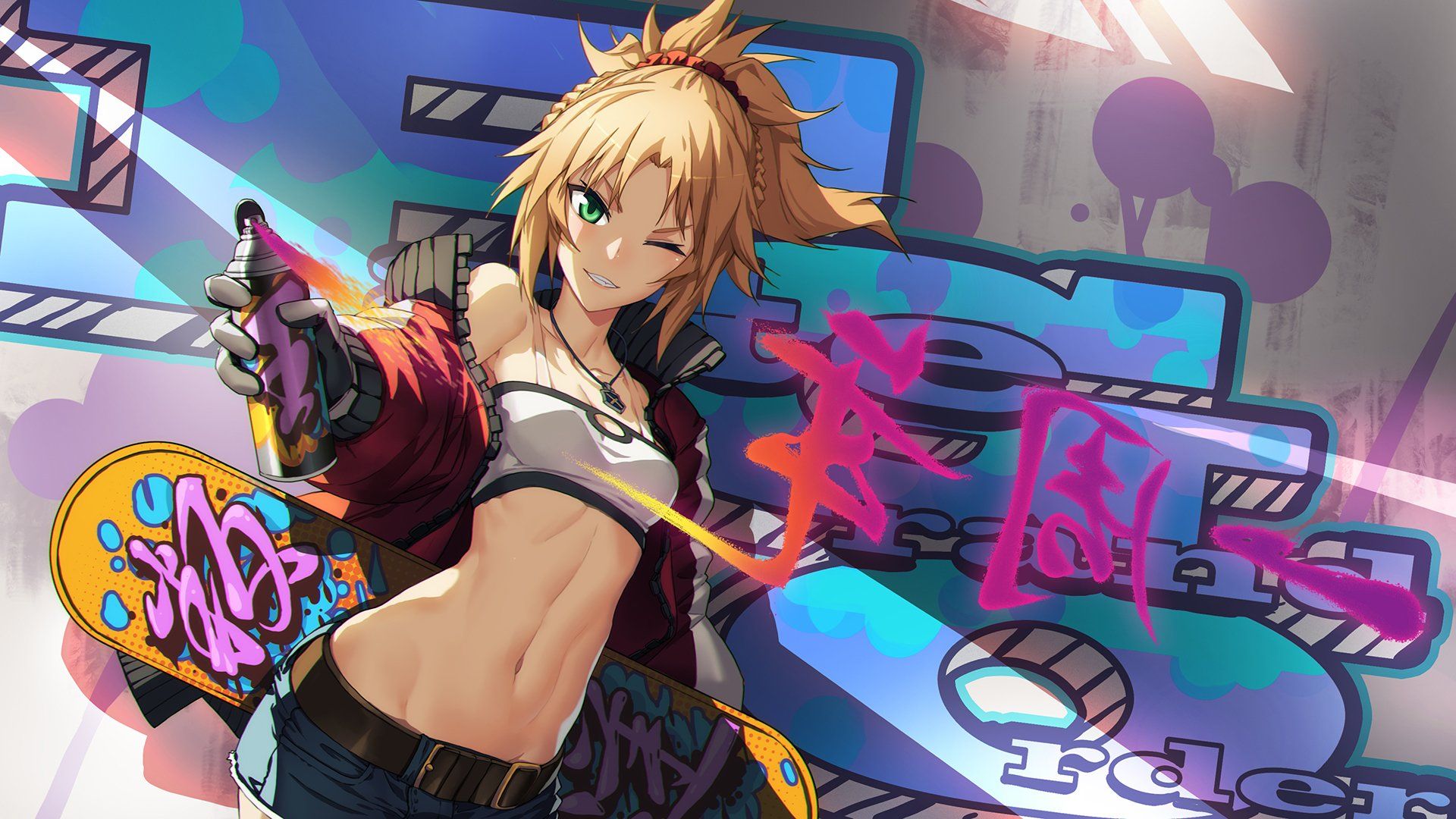Mordred Fate Graffiti - HD Wallpaper 