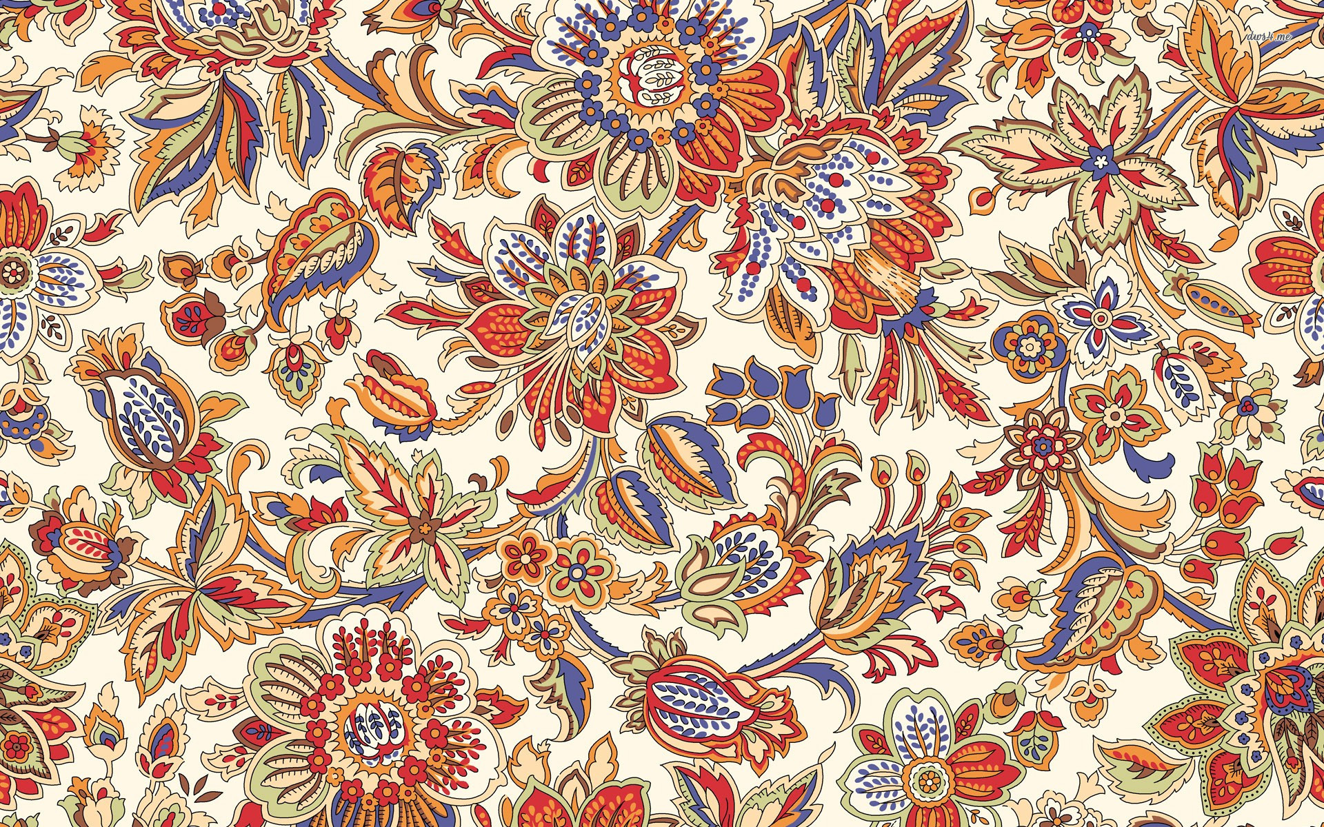 Flower Pattern Wallpaper - HD Wallpaper 