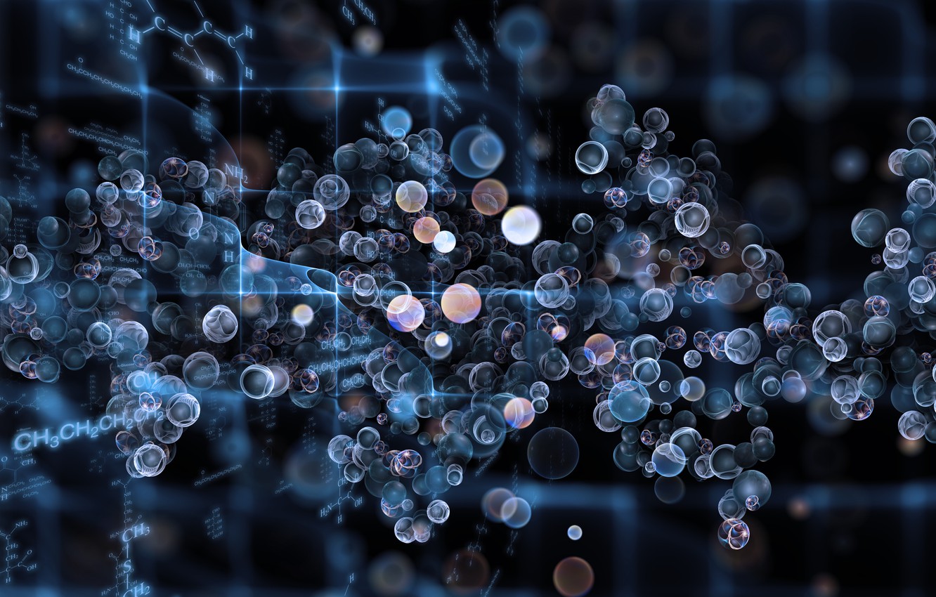 Photo Wallpaper Abstraction, Bubbles, Chemistry - Химия На Рабочий Стол - HD Wallpaper 