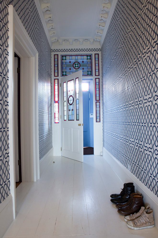 Bristol United Kingdom Awesome Wallpaper Ideas With - Modern Blue Wallpaper Staircase - HD Wallpaper 