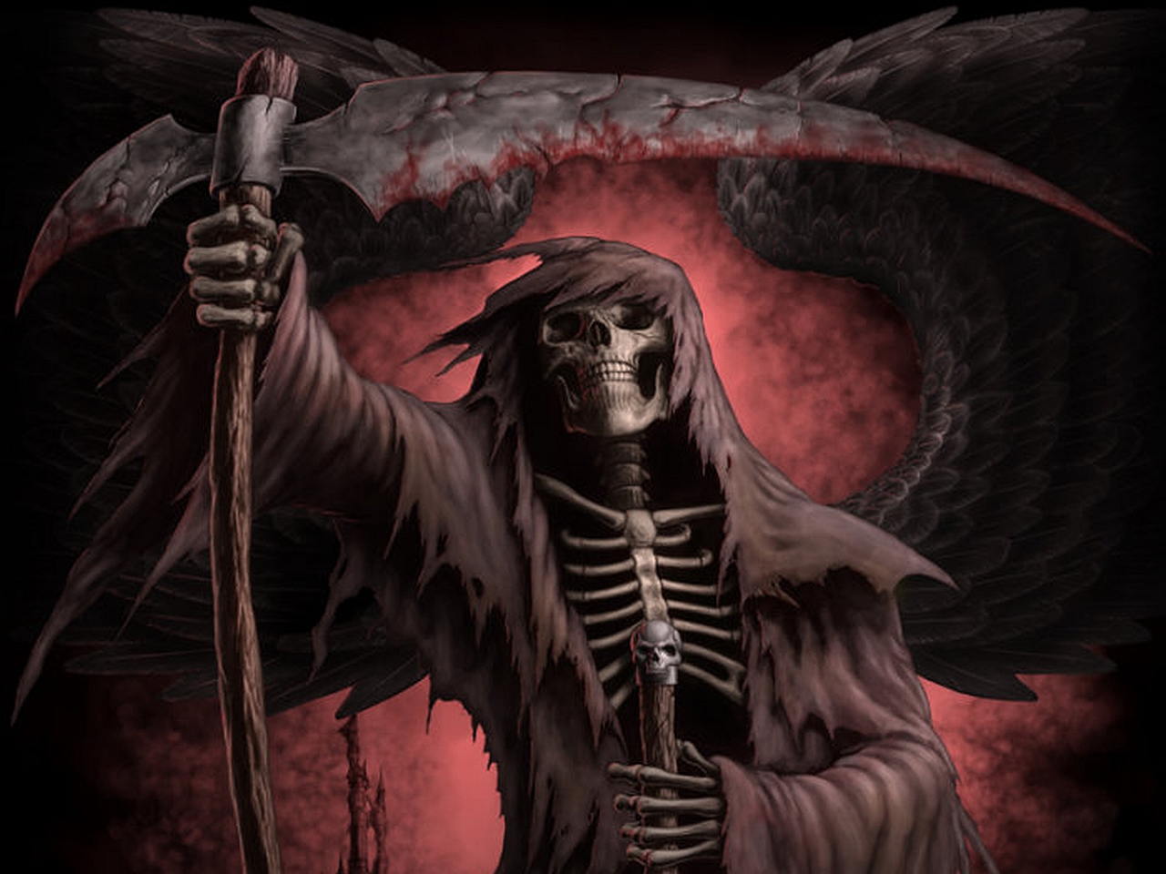 Badass Grim Reaper - HD Wallpaper 