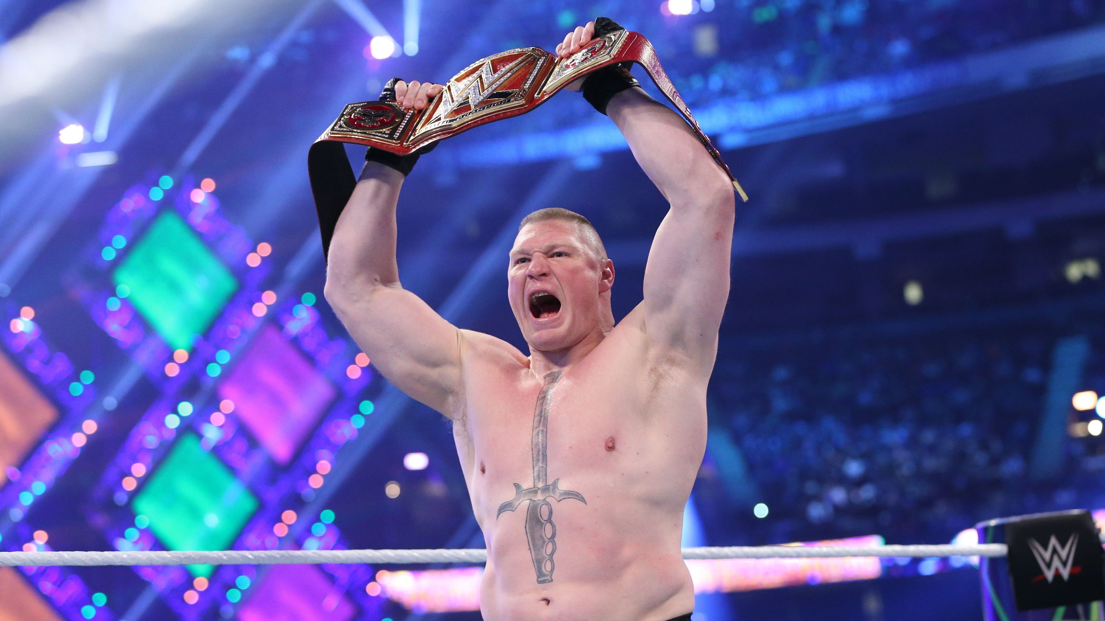 Brock Lesnar 4k Wallpaper - Brock Lesnar Wins Universal Championship - HD Wallpaper 