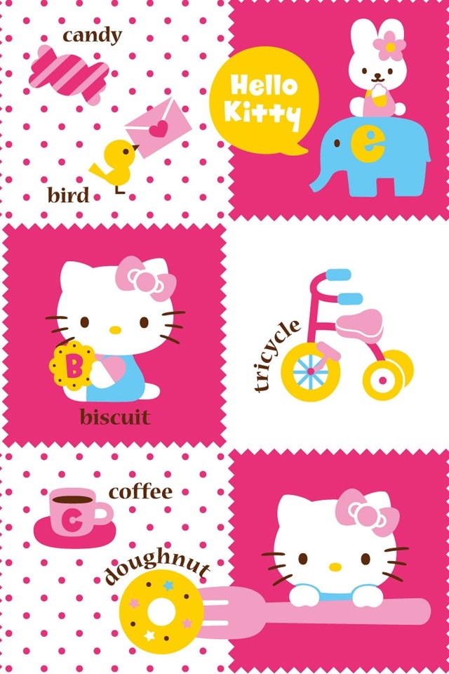 Hd Cute Hello Kitty Tricycle Iphone 4 Wallpapers - Hello Kitty For Iphone - HD Wallpaper 