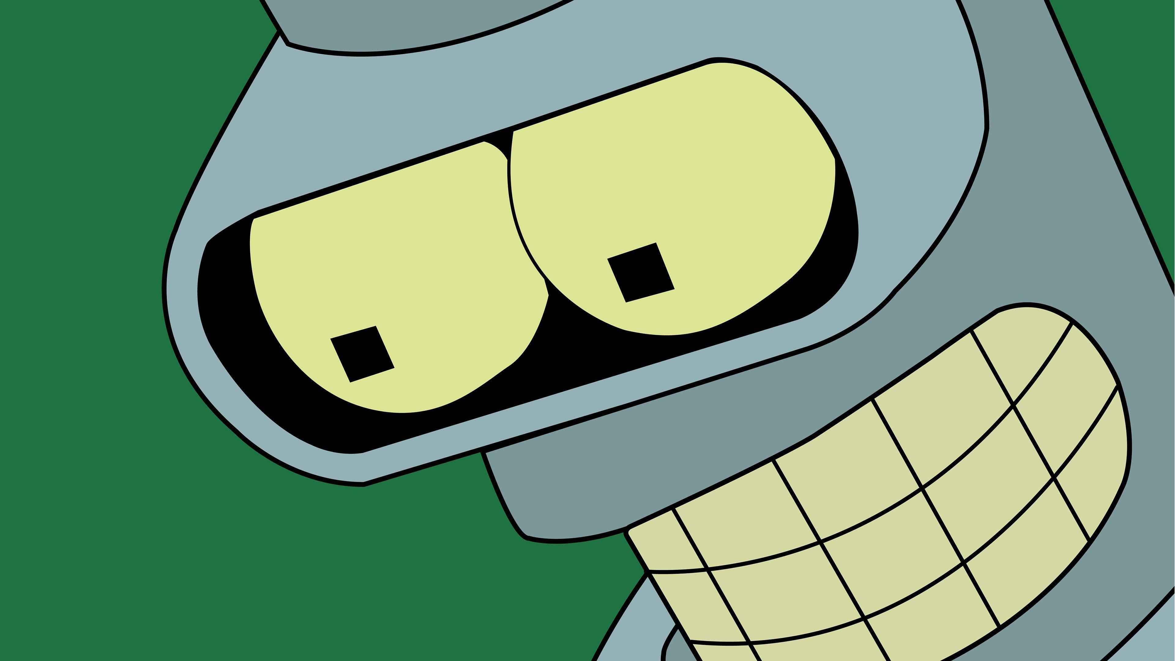 Hd Bender From Futurama Wallpaper - Futurama Bender Face High Definition - HD Wallpaper 