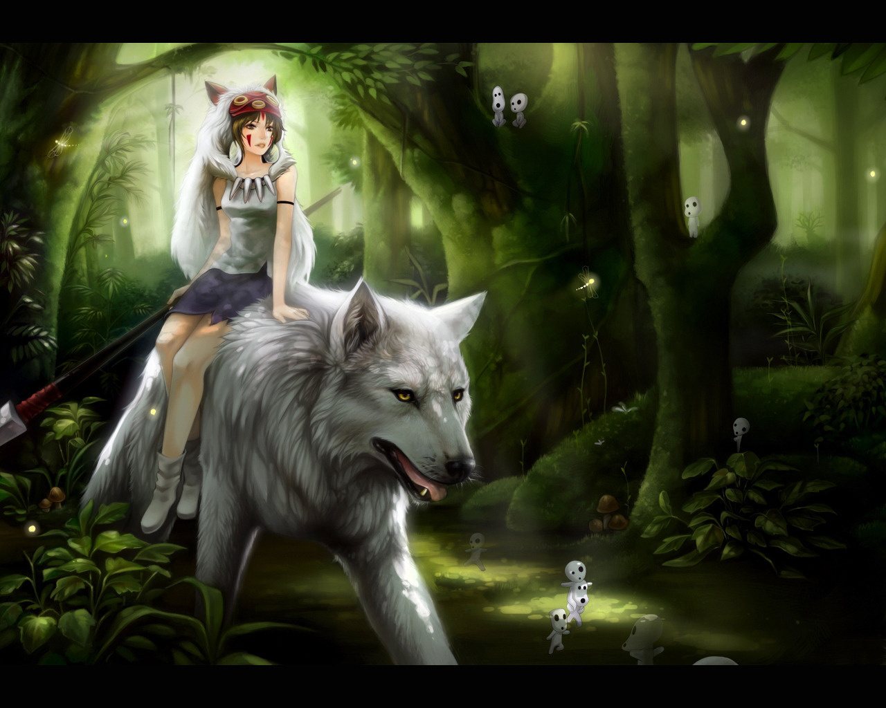 awesome anime wolf backgrounds