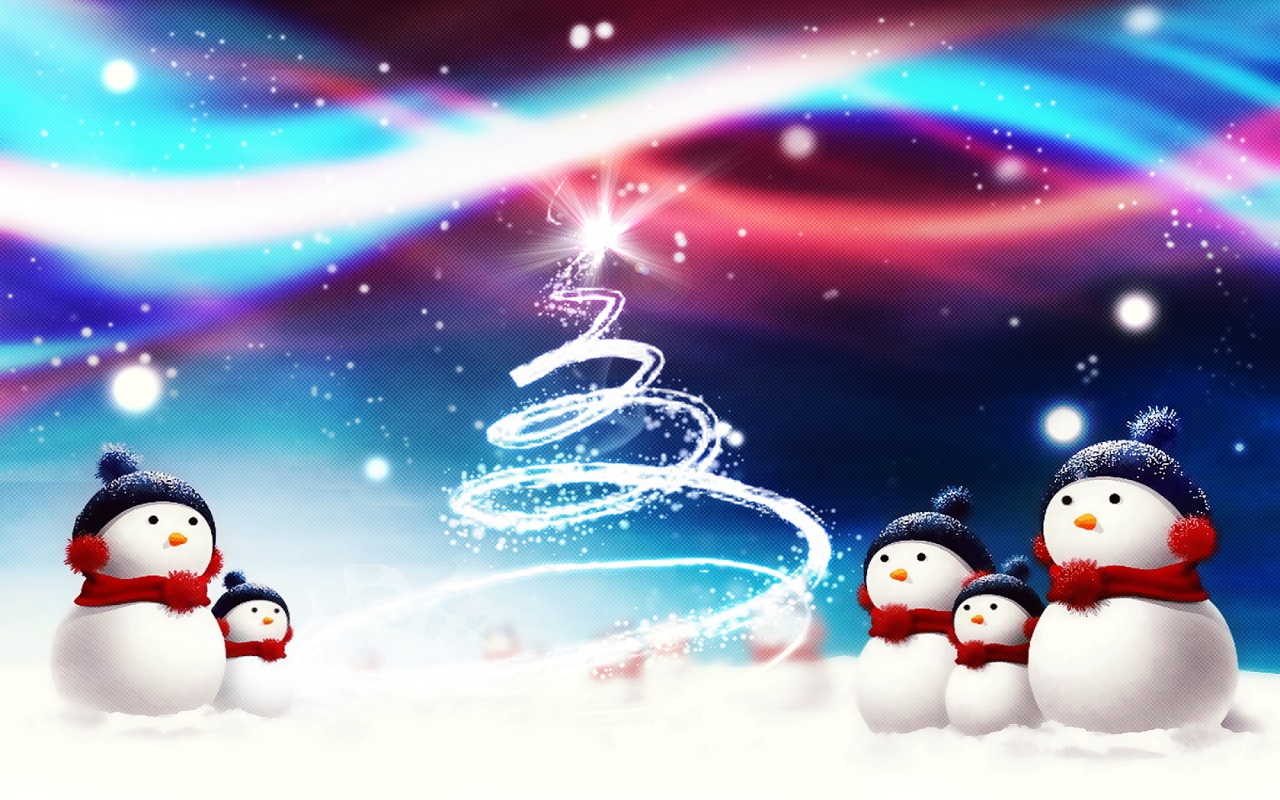 Christmas Backgrounds Snowman - HD Wallpaper 