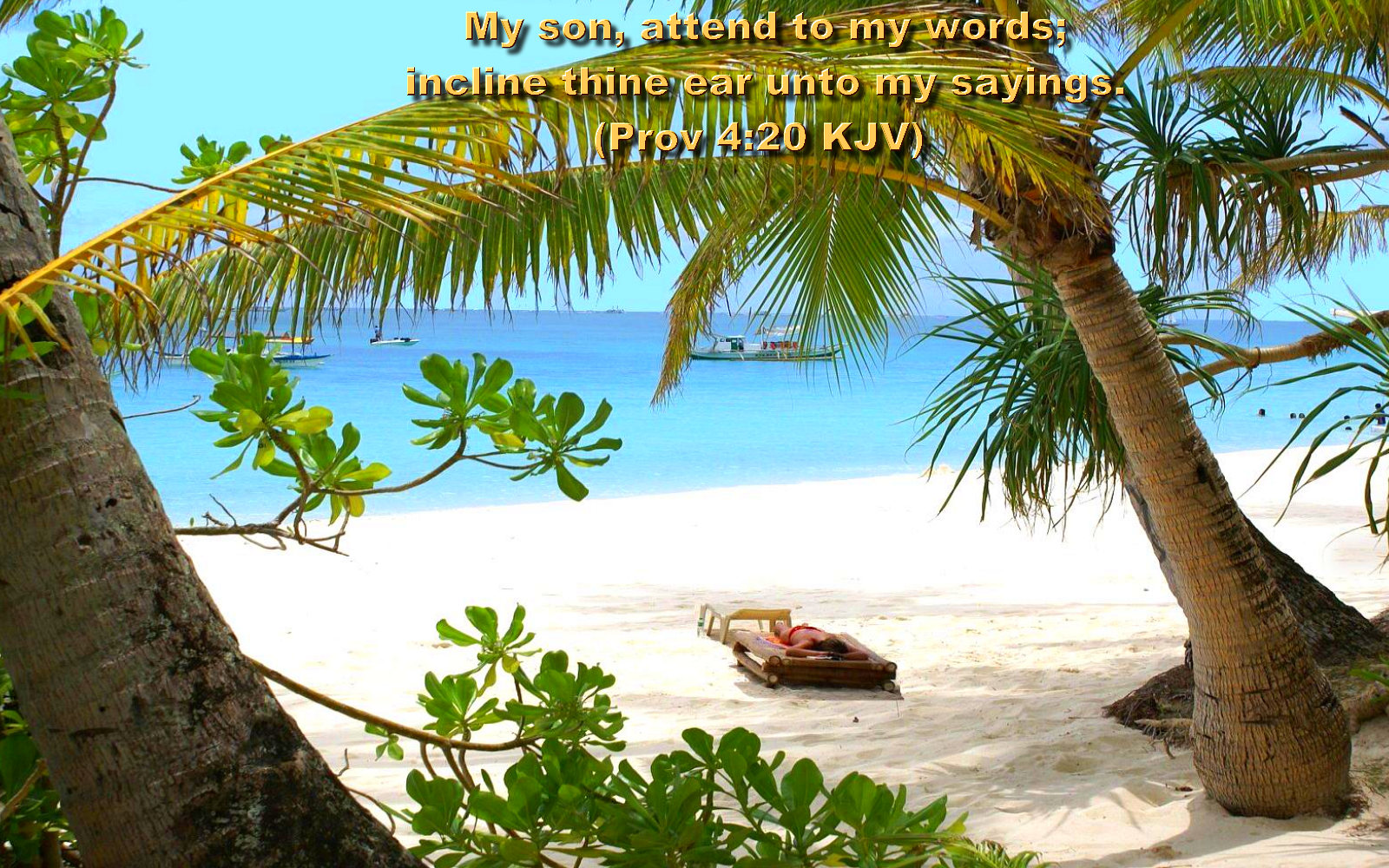 Beach Bible Verse - HD Wallpaper 