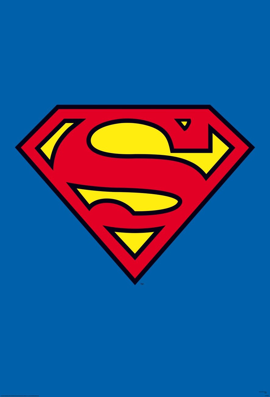 Logo Wallpaper Mural - Iphone Wallpaper Superman Logo - HD Wallpaper 