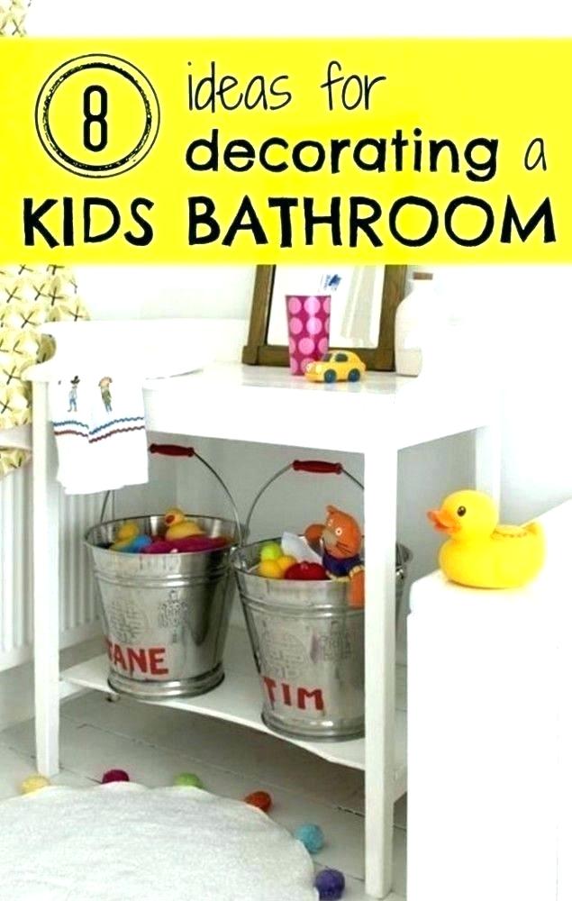 Ideas For Small Hallways And Stairs Kids Bath Decor - Bathroom - HD Wallpaper 