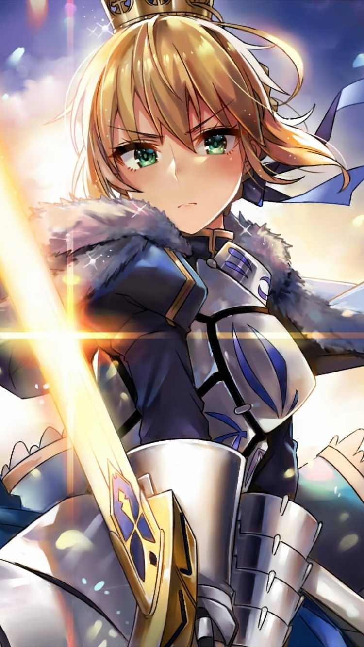 Artoria Pendragon Fate Grand Order Saber Fate Wallpaper Artoria Pendragon Wallpaper Iphone 750x1334 Wallpaper Teahub Io