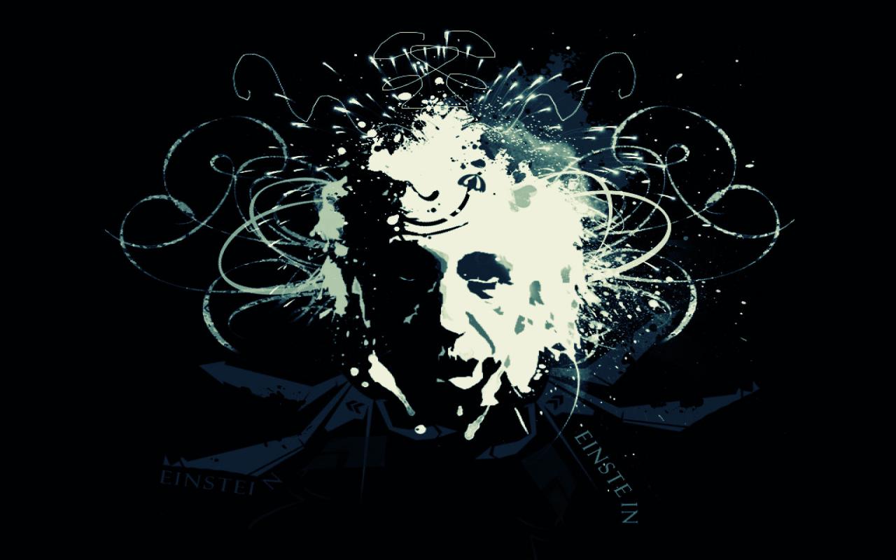 Quantum Physics Wallpaper - Albert Einstein Graphics Designs - HD Wallpaper 