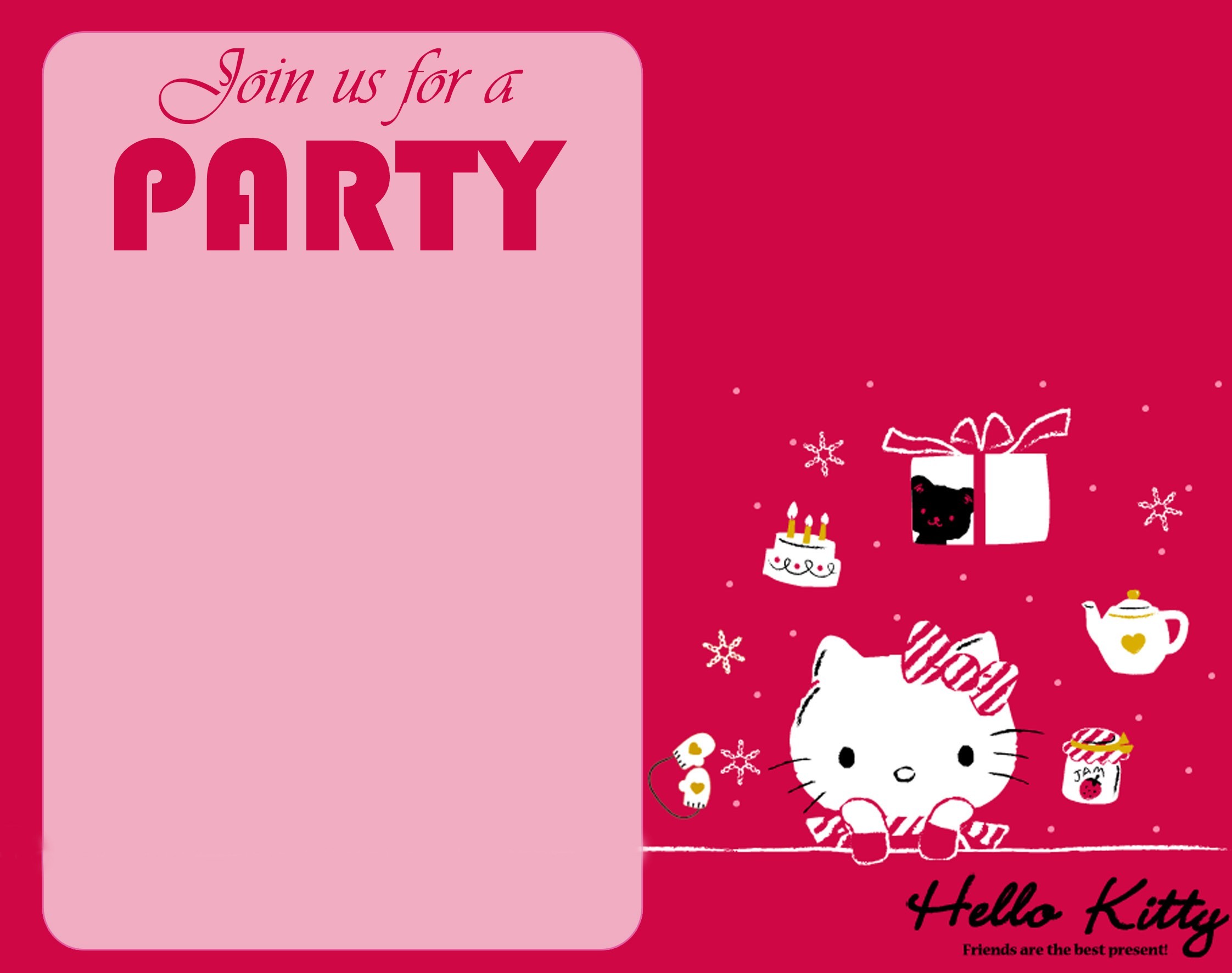 2244x1772, Invitation Cards Hello Kitty New Free Hello - HD Wallpaper 