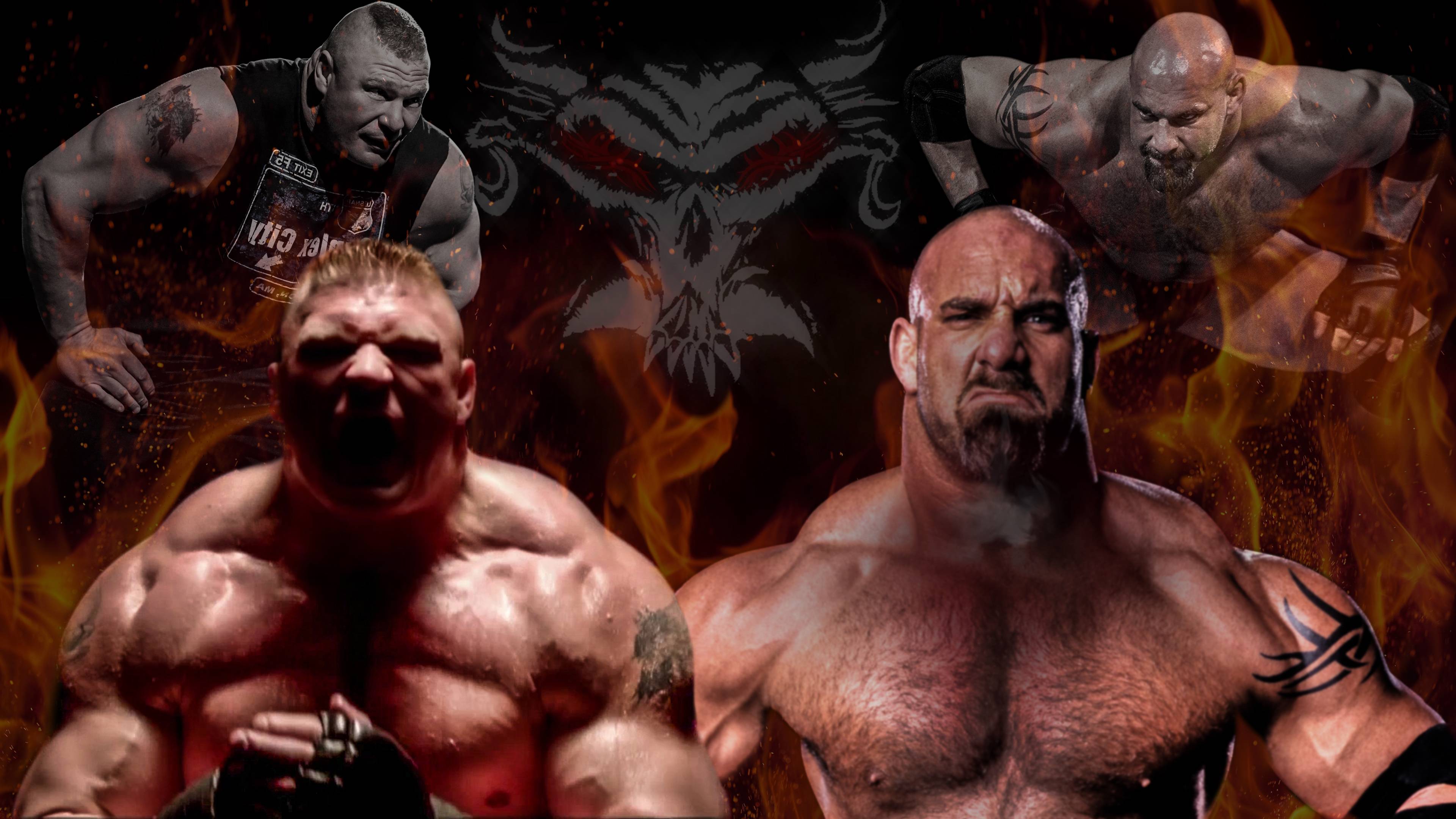 Brock Lesnar Vs Goldberg - HD Wallpaper 